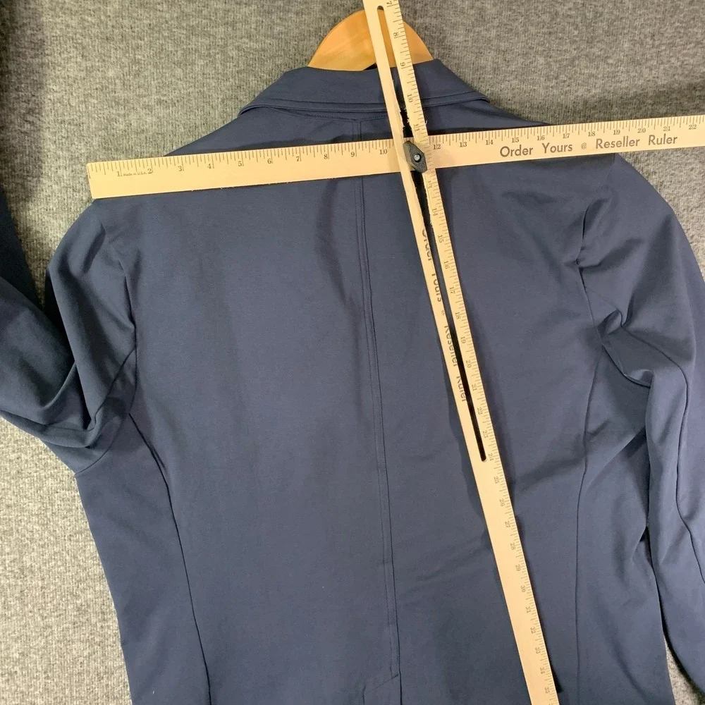 Travis Mathew Blazer Jacket Men XL Stretch Knit Navy Sport Coat Unlined Modern